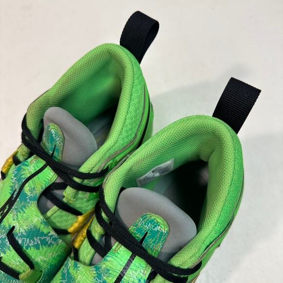 GOOD Nike Alpha Men's Football Cleats Green / Yellow Oregon Ducks Colorway 8.5 - Picture 8 of 13